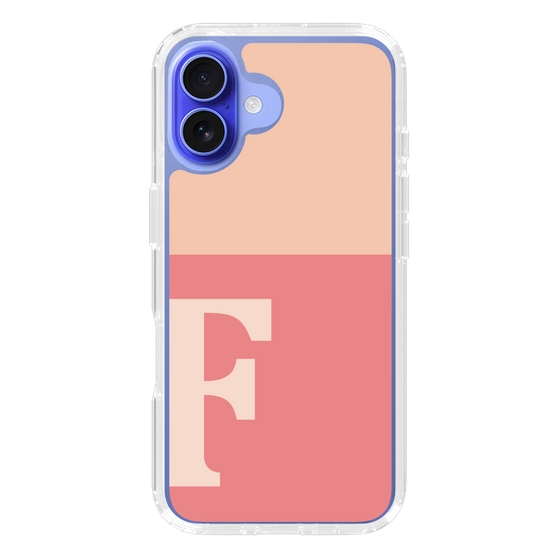 Slim Protection Case［ オリジナル - initial two tone - F pink ］