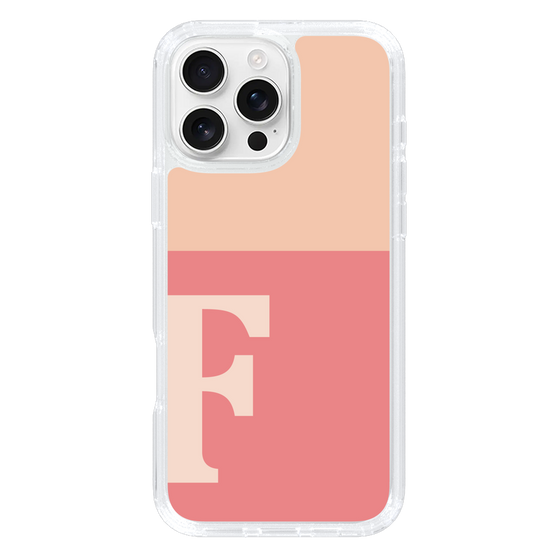 Slim Protection Case［ オリジナル - initial two tone - F pink ］