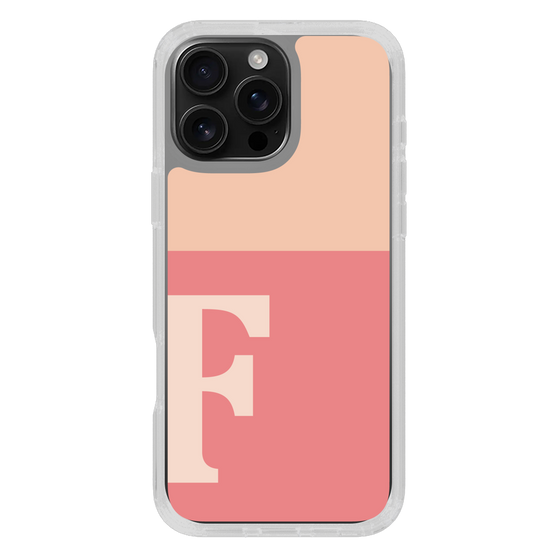 Slim Protection Case［ オリジナル - initial two tone - F pink ］