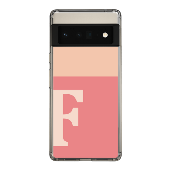 Slim Protection Case［ Original - initial two tone - F pink ］