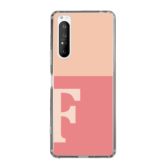Slim Protection Case［ Original - initial two tone - F pink ］