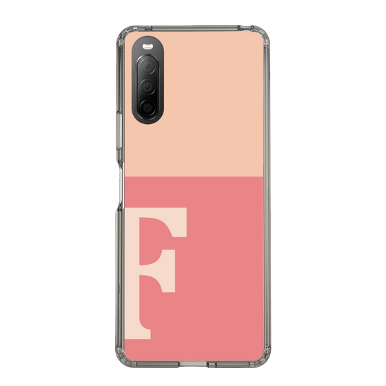 Slim Protection Case［ Original - initial two tone - F pink ］