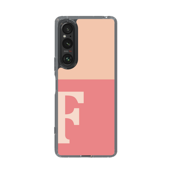 Slim Protection Case［ Original - initial two tone - F pink ］