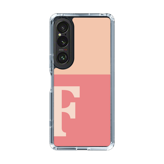 Slim Protection Case［ Original - initial two tone - F pink ］