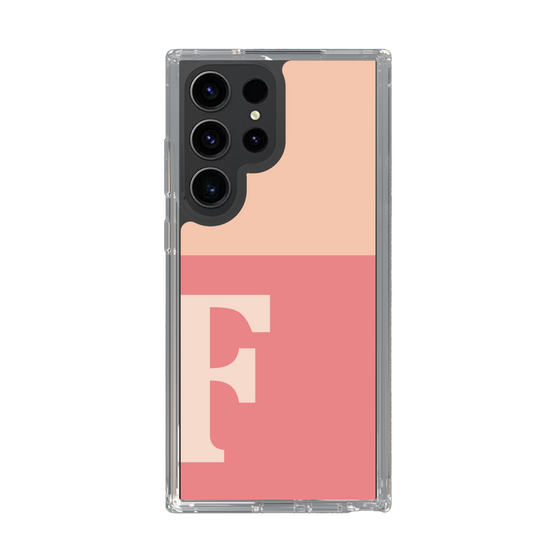Slim Protection Case［ Original - initial two tone - F pink ］