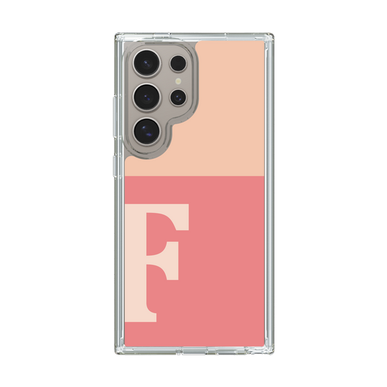 Slim Protection Case［ Original - initial two tone - F pink ］