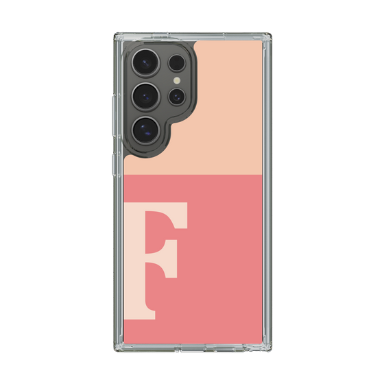 Slim Protection Case［ Original - initial two tone - F pink ］