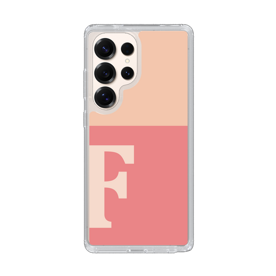 Slim Protection Case［ Original - initial two tone - F pink ］