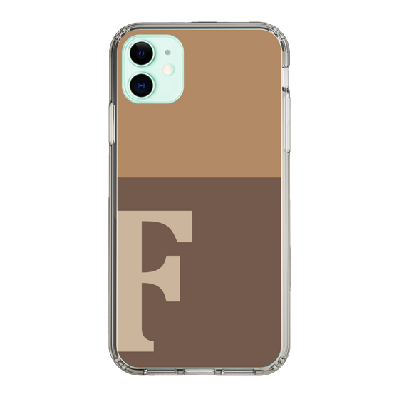 Slim Protection Case［ Original - initial two tone - F brown ］