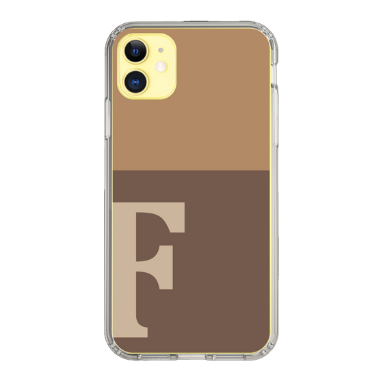 Slim Protection Case［ Original - initial two tone - F brown ］