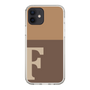 Slim Protection Case［ Original - initial two tone - F brown ］