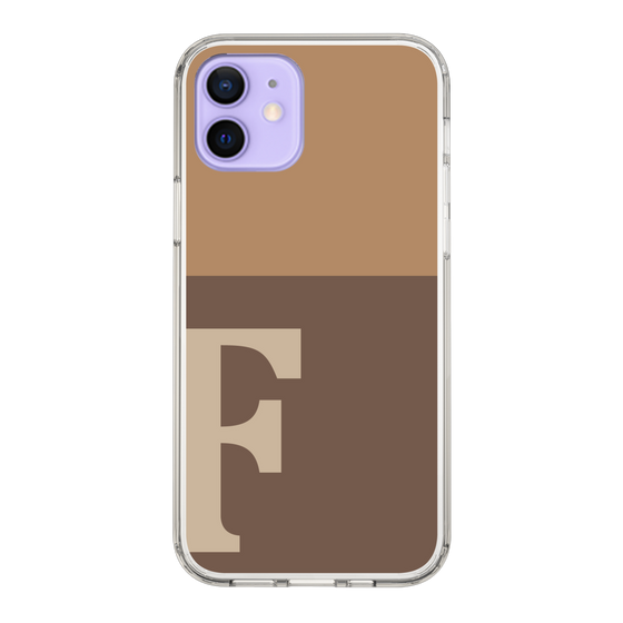 Slim Protection Case［ Original - initial two tone - F brown ］