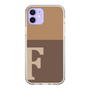 Slim Protection Case［ Original - initial two tone - F brown ］