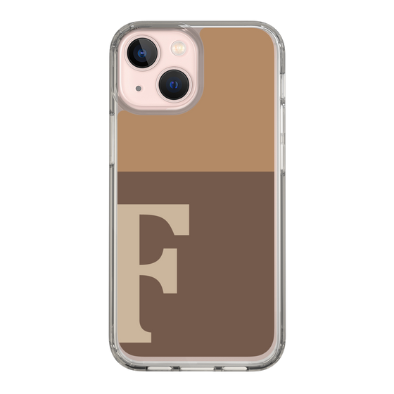 Slim Protection Case［ Original - initial two tone - F brown ］