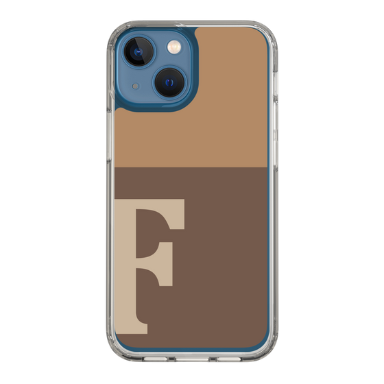 Slim Protection Case［ Original - initial two tone - F brown ］
