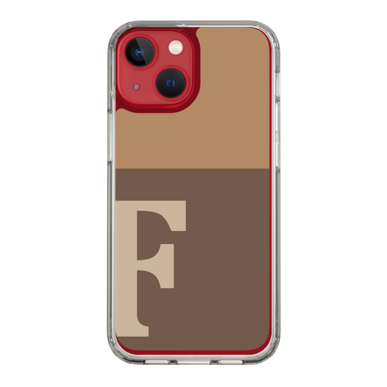 Slim Protection Case［ Original - initial two tone - F brown ］