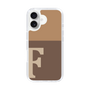 Slim Protection Case［ オリジナル - initial two tone - F brown ］