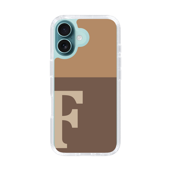 Slim Protection Case［ オリジナル - initial two tone - F brown ］
