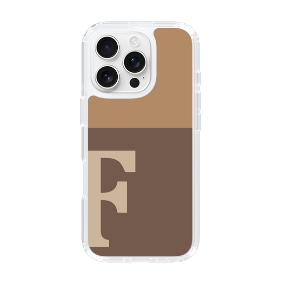 Slim Protection Case［ オリジナル - initial two tone - F brown ］