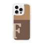 Slim Protection Case［ オリジナル - initial two tone - F brown ］