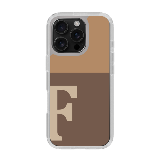 Slim Protection Case［ オリジナル - initial two tone - F brown ］