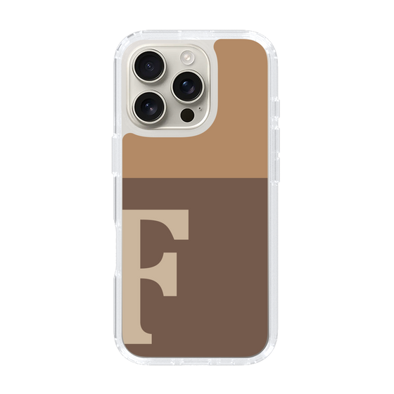 Slim Protection Case［ オリジナル - initial two tone - F brown ］