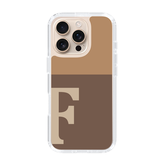 Slim Protection Case［ オリジナル - initial two tone - F brown ］
