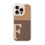 Slim Protection Case［ オリジナル - initial two tone - F brown ］