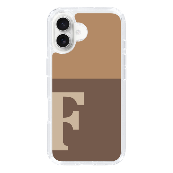 Slim Protection Case［ オリジナル - initial two tone - F brown ］