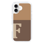 Slim Protection Case［ オリジナル - initial two tone - F brown ］