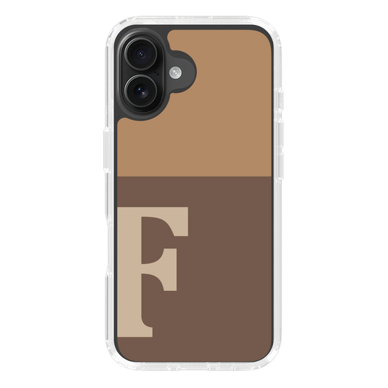 Slim Protection Case［ オリジナル - initial two tone - F brown ］
