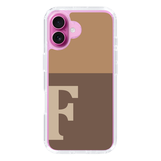 Slim Protection Case［ オリジナル - initial two tone - F brown ］