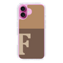 Slim Protection Case［ オリジナル - initial two tone - F brown ］