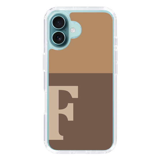Slim Protection Case［ オリジナル - initial two tone - F brown ］