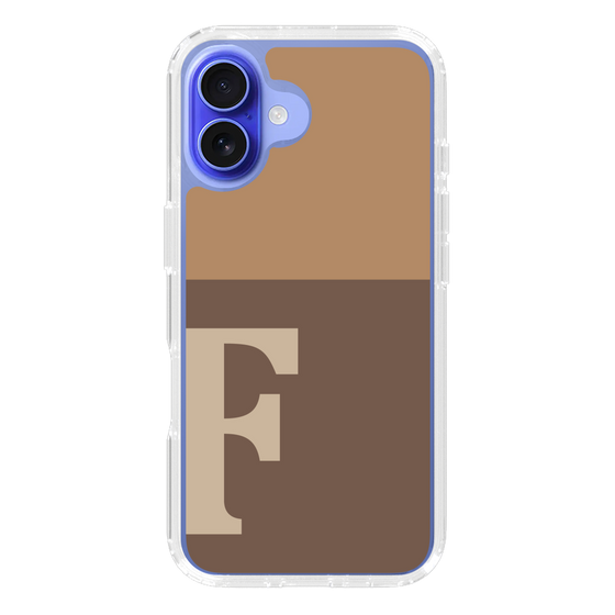 Slim Protection Case［ オリジナル - initial two tone - F brown ］