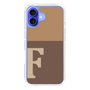 Slim Protection Case［ オリジナル - initial two tone - F brown ］