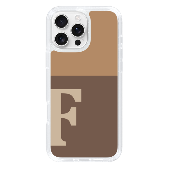 Slim Protection Case［ オリジナル - initial two tone - F brown ］