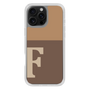Slim Protection Case［ オリジナル - initial two tone - F brown ］