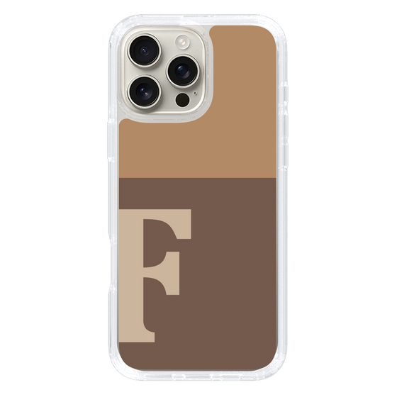 Slim Protection Case［ オリジナル - initial two tone - F brown ］