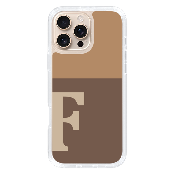 Slim Protection Case［ オリジナル - initial two tone - F brown ］