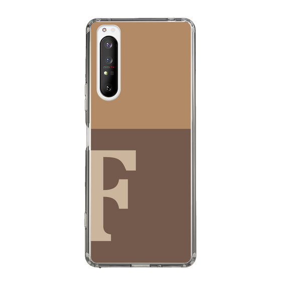 Slim Protection Case［ Original - initial two tone - F brown ］