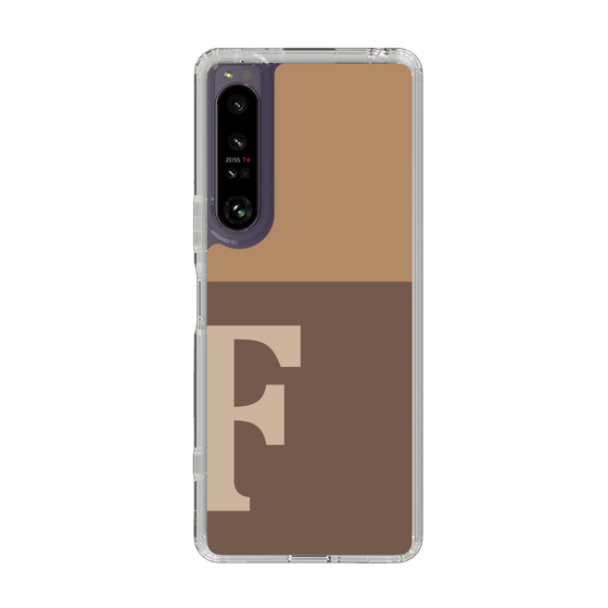Slim Protection Case［ Original - initial two tone - F brown ］