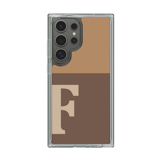Slim Protection Case［ Original - initial two tone - F brown ］