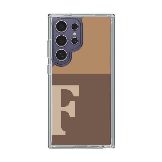 Slim Protection Case［ Original - initial two tone - F brown ］