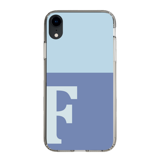 Slim Protection Case［ Original - initial two tone - F blue ］