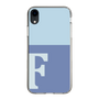 Slim Protection Case［ Original - initial two tone - F blue ］