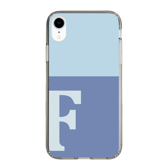 Slim Protection Case［ Original - initial two tone - F blue ］