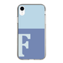 Slim Protection Case［ Original - initial two tone - F blue ］
