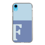Slim Protection Case［ Original - initial two tone - F blue ］