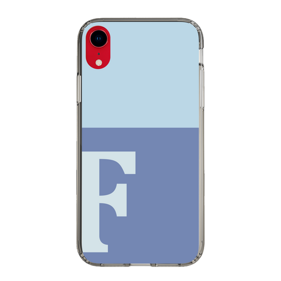 Slim Protection Case［ Original - initial two tone - F blue ］